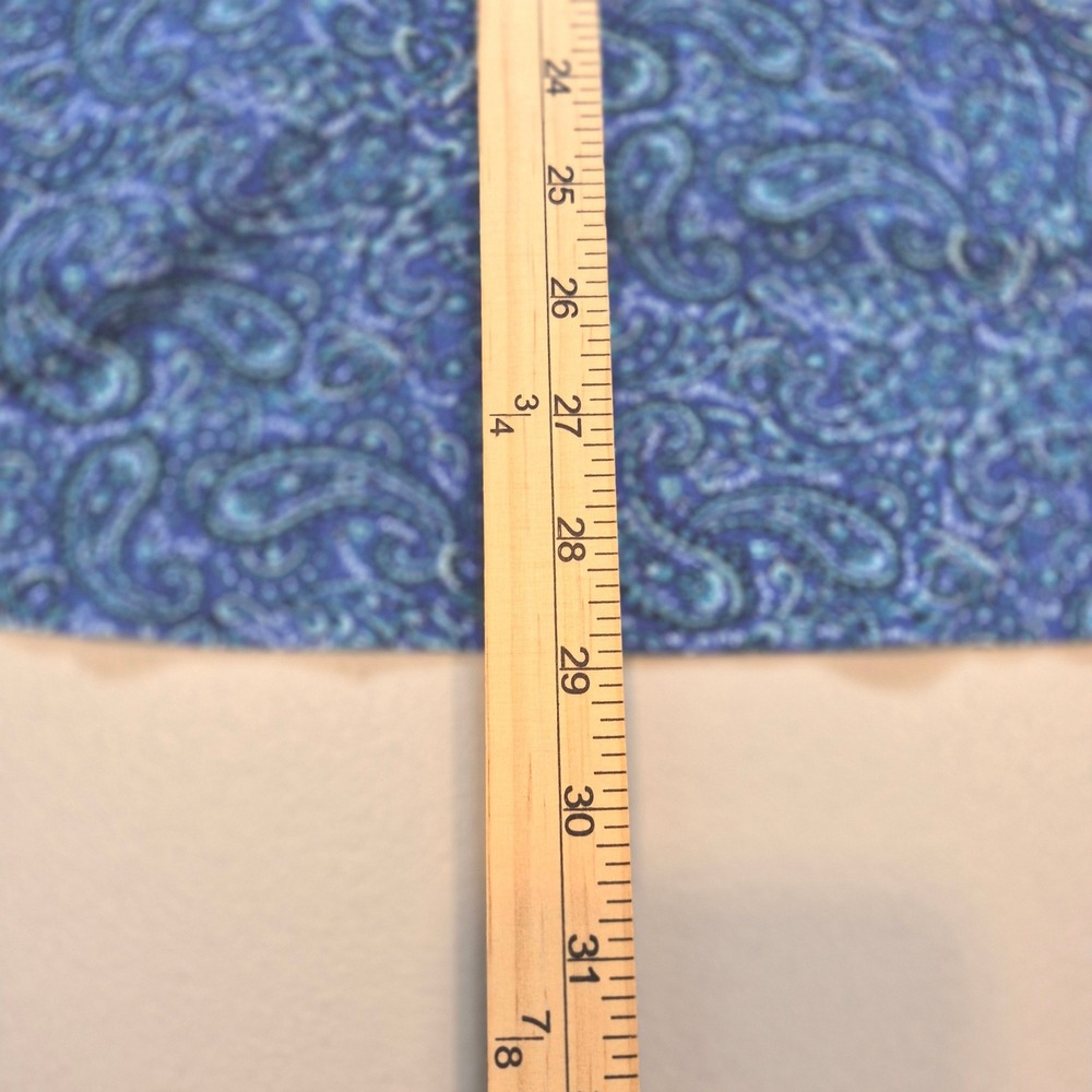 J. Jill Wearever Paisley Tunic Top XL Tall Blue Teal V-Neck 3/4 Sleeve Stretch - Picture 12 of 12